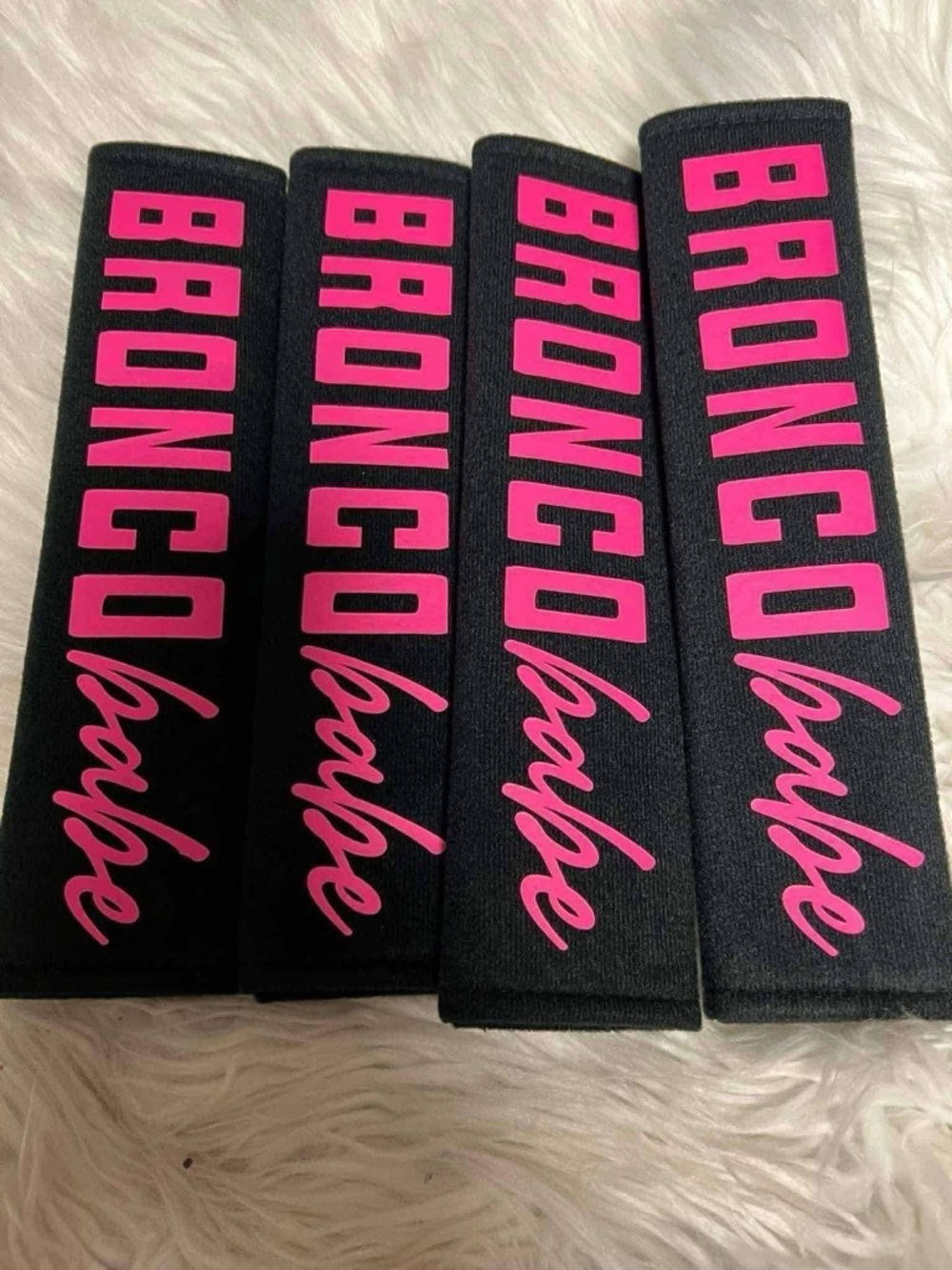 2 sets (4 total pieces) seatbelt covers